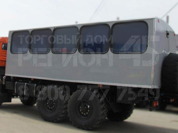 Купить Вахтовый автобус Камаз 43502-3036 и другую дорожную, коммунальную, строительную спецтехнику в Торговом Доме «Регион 45».