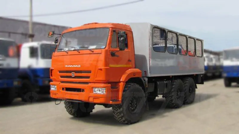 Купить Вахтовый автобус Камаз 43502-3036 и другую дорожную, коммунальную, строительную спецтехнику в Торговом Доме «Регион 45».