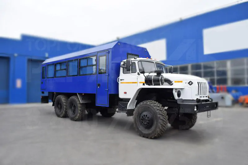 Купить Вахтовый автобус УРАЛ 4320-1916-40И03 и другую дорожную, коммунальную, строительную спецтехнику в Торговом Доме «Регион 45».