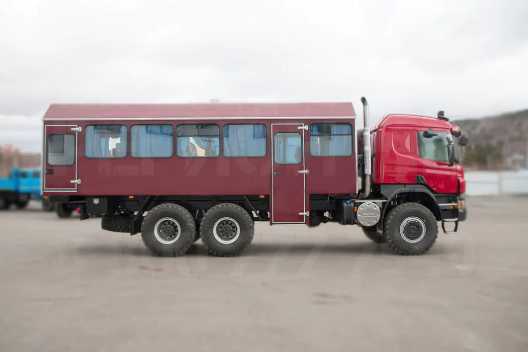 Купить Вахтовый автобус SCANIA G360 и другую дорожную, коммунальную, строительную спецтехнику в Торговом Доме «Регион 45».