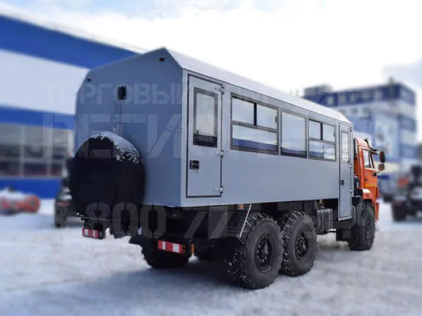 Купить Вахтовый автобус Камаз 43502-3036 и другую дорожную, коммунальную, строительную спецтехнику в Торговом Доме «Регион 45».