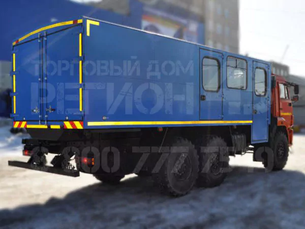 Купить Вахтовый автобус Камаз 43502-3036 и другую дорожную, коммунальную, строительную спецтехнику в Торговом Доме «Регион 45».